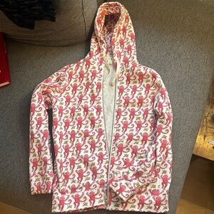 Roller Rabbit size 12 sweatshirt monkey print NWOT